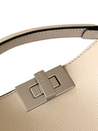 FENDI Peekaboo ISeeU Small 27cm Bag ivory lambskin gold hardware