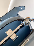 FENDI Peekaboo ISeeU Petite 20 Bag Baby Blue Lambskin Shw