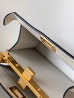 FENDI Peekaboo ISeeU Petite 20 Bag White Lambskin Ghw