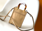 FENDI Fend Mini Sunshine Shopper Bag 18 Beige Leather