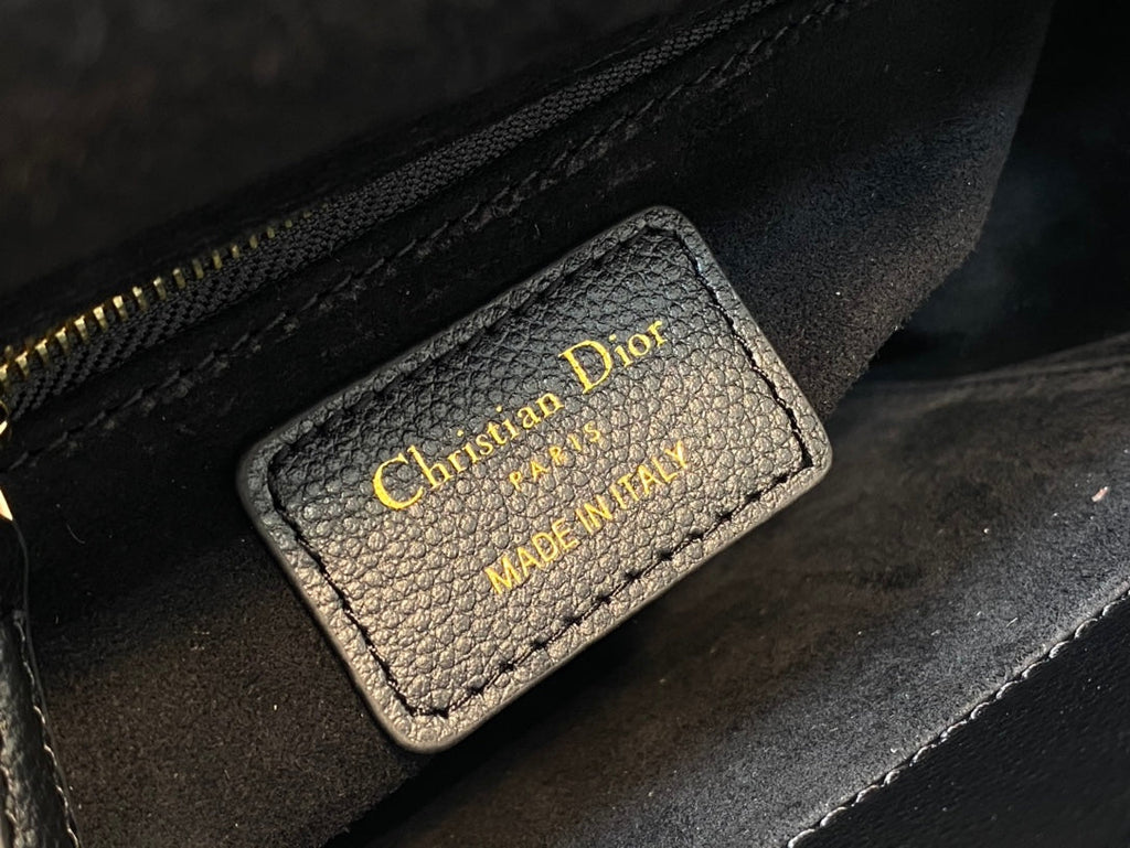 DIOR small lady 20 black calfskin ghw