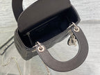 DIOR mini lady 17cm black calfskin shw