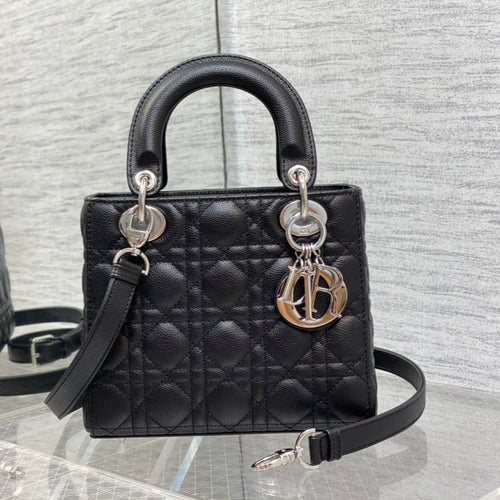 DIOR small lady 20 black calfskin shw