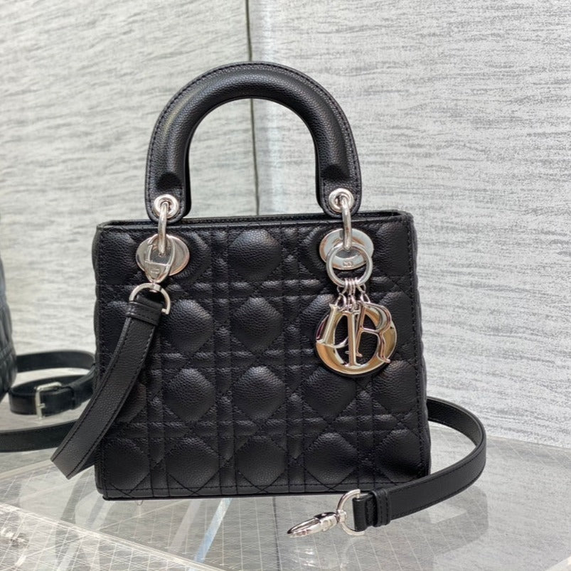 DIOR small lady 20 black calfskin shw