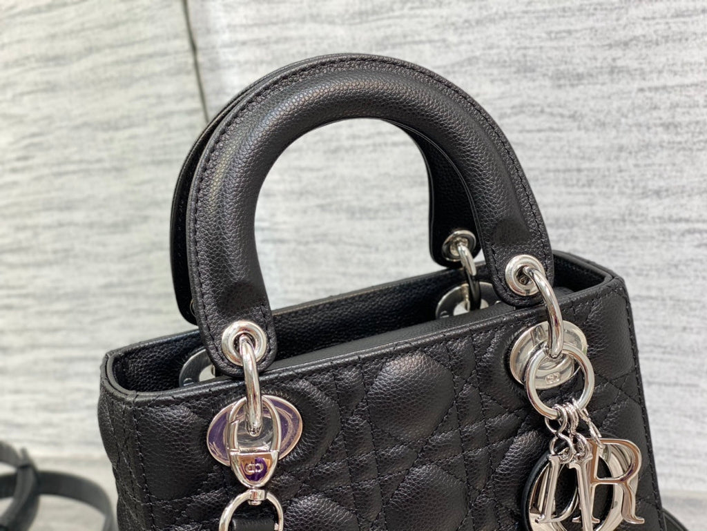DIOR small lady 20 black calfskin shw