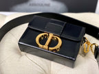 DIOR MONTAIGNE 19 HANDBAG IN BLACK CALFSKIN