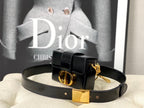 DIOR MONTAIGNE 19 HANDBAG IN BLACK CALFSKIN