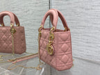DIOR mini lady 17 sakura calfskin ghw