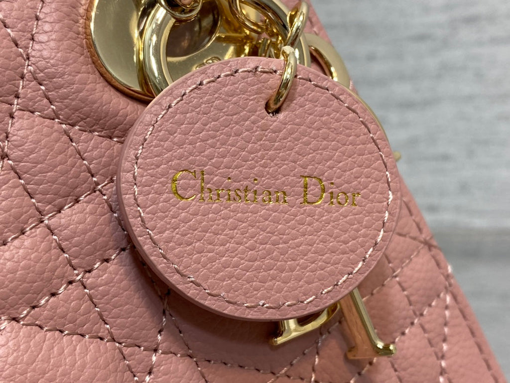 DIOR mini lady 17 sakura calfskin ghw