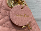 DIOR mini lady 17 sakura calfskin ghw