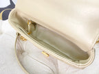 DIOR SMALL CARO BAG 20 PALE YELLOW CALFSKIN