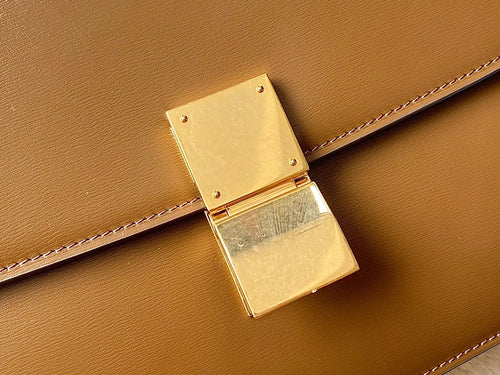 Celine CELINE MEDIUM CLASSIQUE BAG 24CM GOLD CALFSKIN