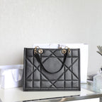 DIOR LARGE TOTE BOOK 36 BAG IN BLACK CALFSKIN