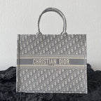 DIOR Large Book Tote 42cm Grey