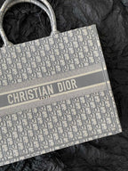 DIOR Large Book Tote 42cm Grey