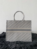 DIOR Large Book Tote 42cm Grey