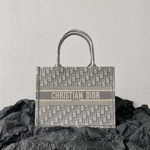 DIOR Medium Book Tote 36cm Grey