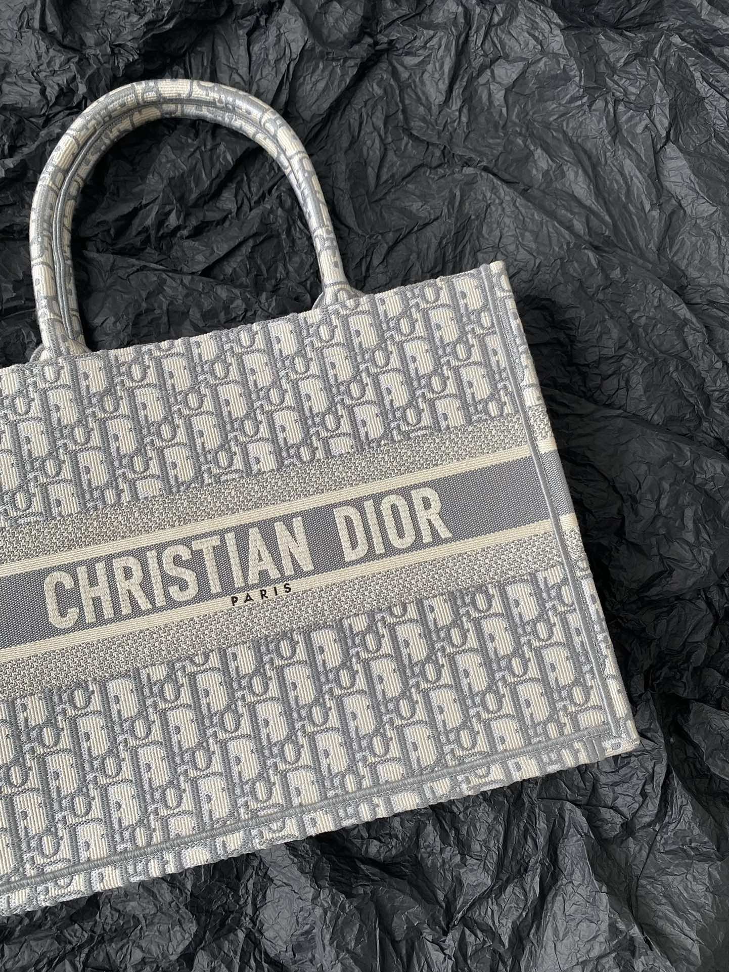 DIOR Medium Book Tote 36cm Grey