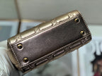 DIOR mini lady 17 light purple metalic lambkin