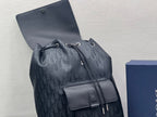 DIOR MEDIUM BACKPACK 38 IN BLACK OBLIQUE MIRAGE CALFSKIN