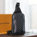 Louis Vuitton AVENUE SLINGBAG 31 IN BLACK DAMIER GRAPHITE CANVAS
