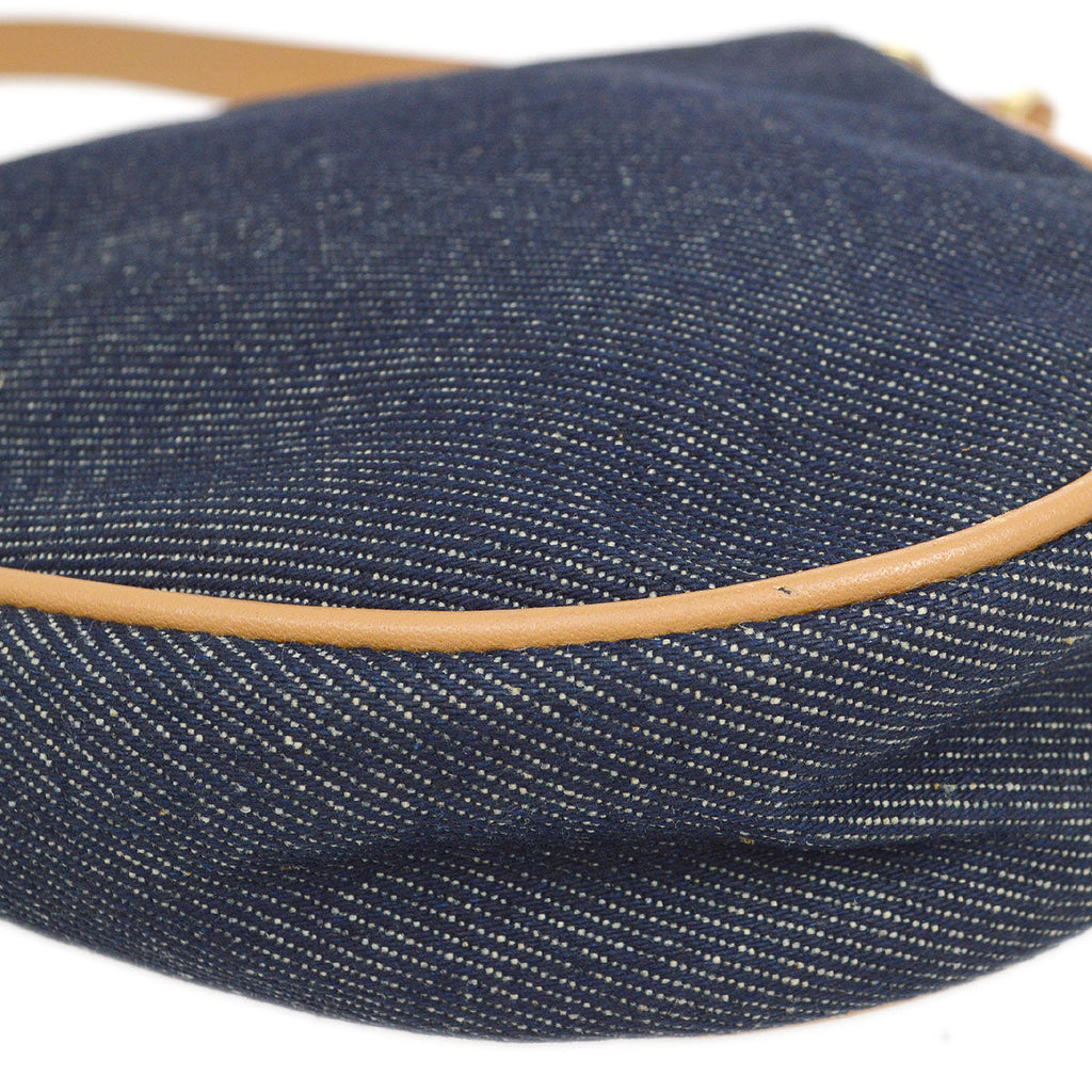 CHRISTIAN DIOR 2001 Saddle Bag Mini Denim 15811