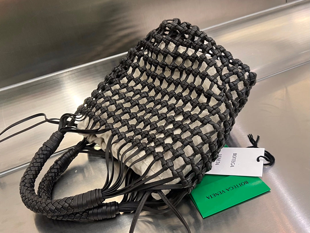Bottega Veneta CAVALLINO 23 BAG IN BLACK LAMBSKIN