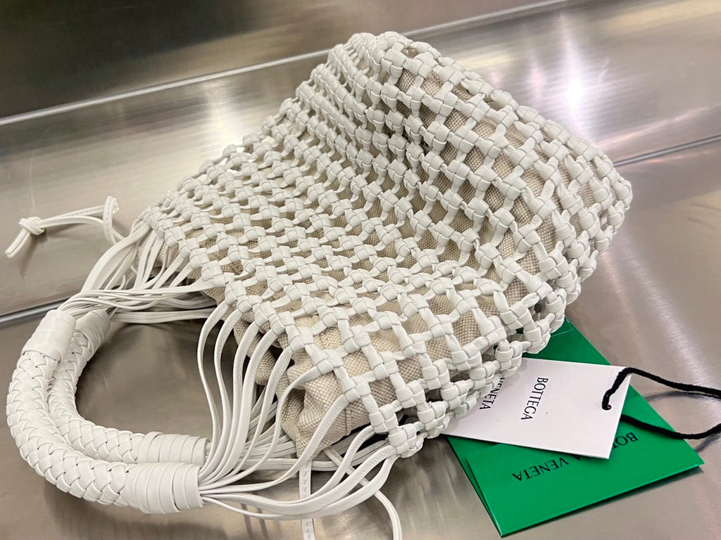 Bottega Veneta CAVALLINO 23 BAG IN WHITE LAMBSKIN