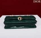 DIOR my mini 21 dark green patent calfskin