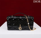 DIOR my mini 21 black patent calfskin
