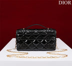 DIOR my mini 21 black patent calfskin