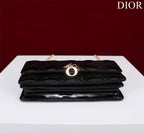 DIOR my mini 21 black patent calfskin