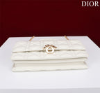 DIOR my mini 21 white lambskin