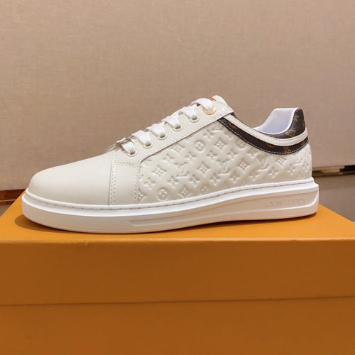 Louis Vuitton RIVOLI SNEAKER WHITE MINI MONOGRAM-EMBOSSED CALFSKIN