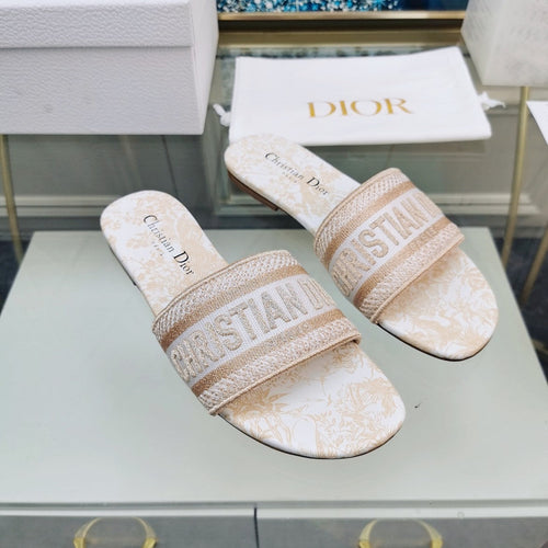 DIOR Mule Dway Slide 10mm Multi-motifs Style 82