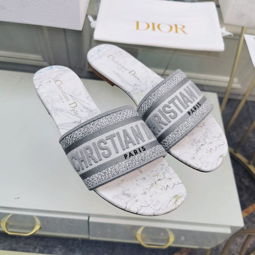 DIOR Mule Dway Slide 10mm Multi-motifs Style 27