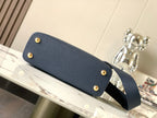Louis Vuitton capucines bb 27 midnight blue taurillon leather gold hardware