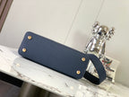 Louis Vuitton capucines mm 31.5 midnight blue taurillon leather gold hardware