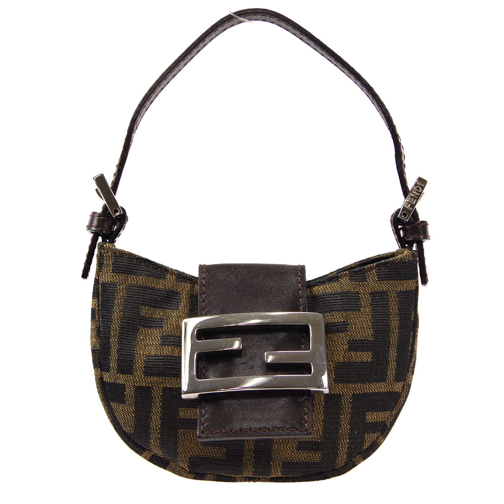 FENDI Zucca Mini Handbag Brown 48614