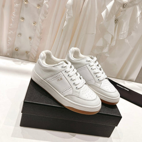Saint Laurent SL SL/61 SNEAKERS WHITE PERFORATED CALFSKIN
