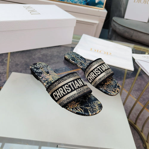 DIOR Mule Dway Slide 10mm Multi-motifs Style 5