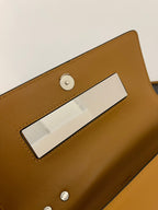 FENDI FENDI MINI FIRST SIGHT 23 BAG IN COPPER BROWN CALFSKIN WITH SILVER HARDWARE