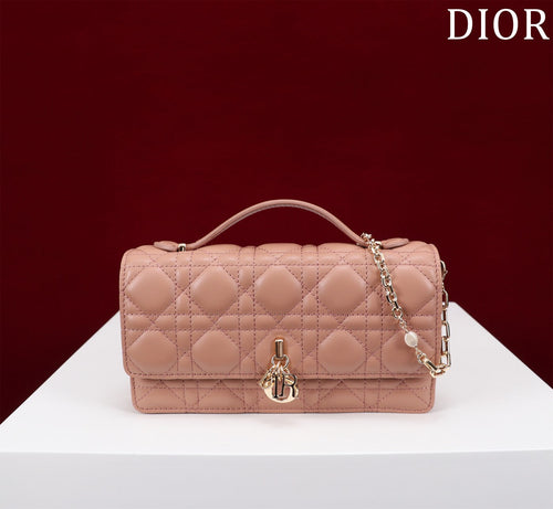 DIOR my mini 21 rose lambskin