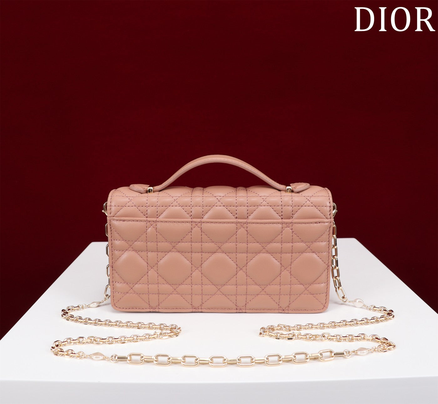 DIOR my mini 21 rose lambskin