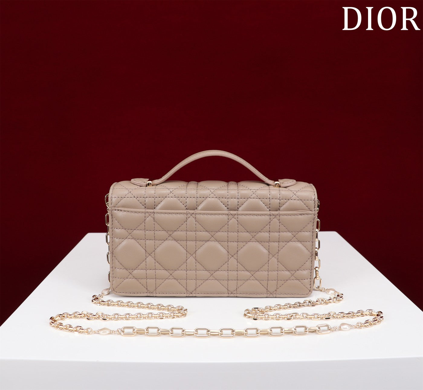 DIOR my mini 21 sand lambskin