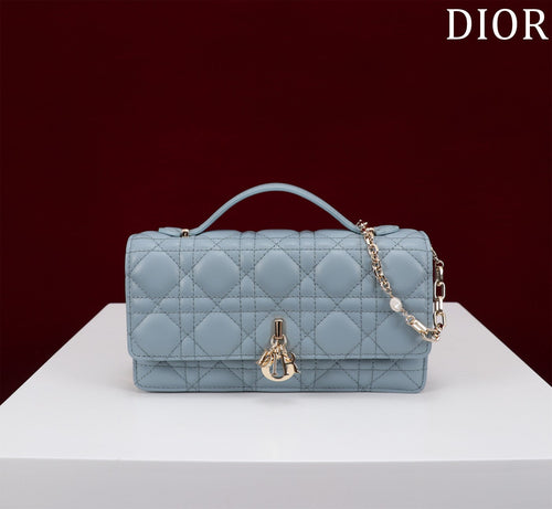 DIOR my mini 21 rock gray lambskin