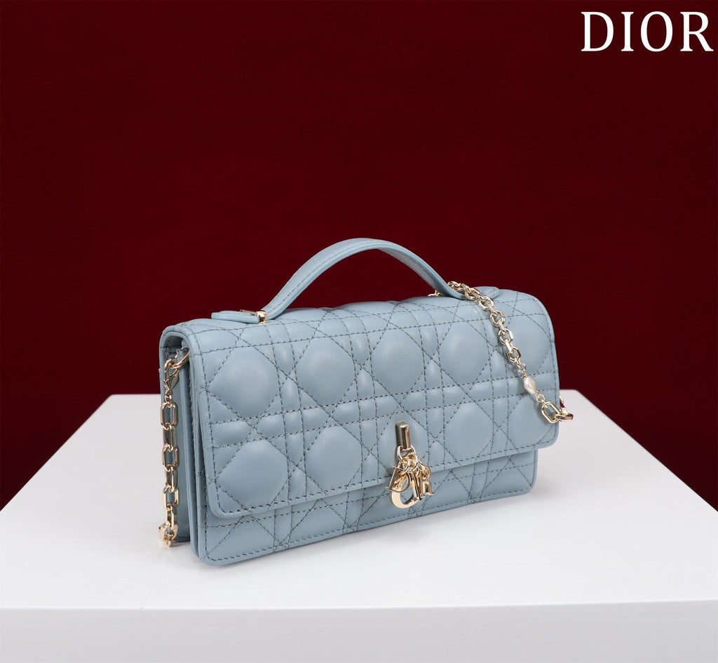DIOR my mini 21 rock gray lambskin