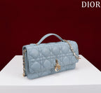 DIOR my mini 21 rock gray lambskin