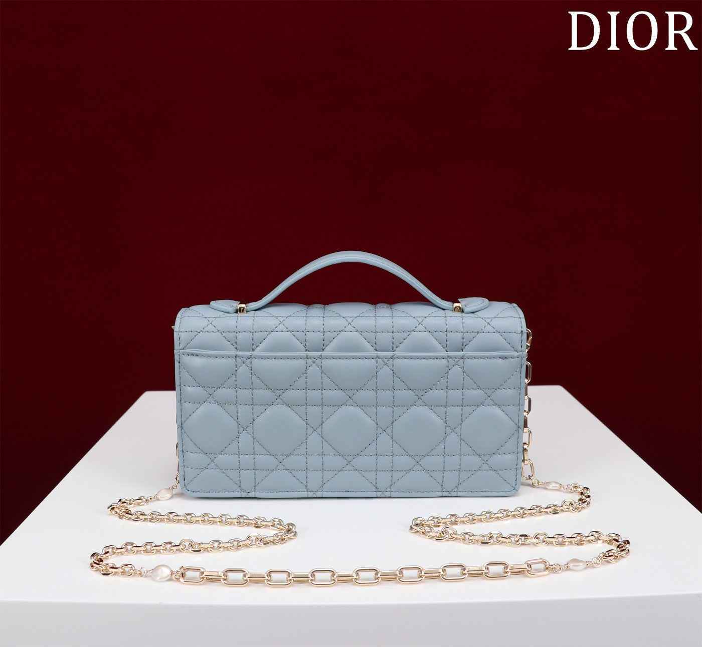 DIOR my mini 21 rock gray lambskin