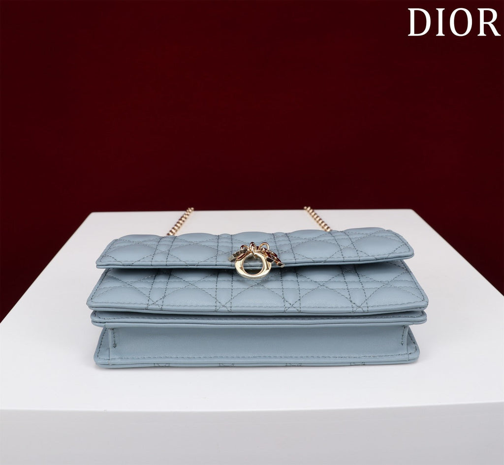 DIOR my mini 21 rock gray lambskin
